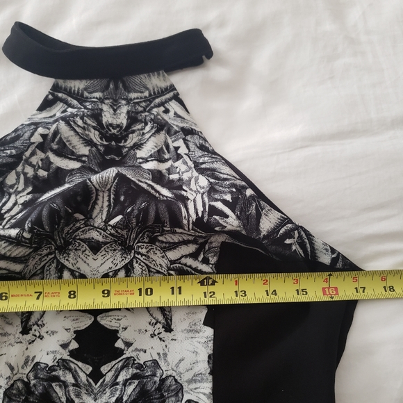 Silence + Noise black and white halter dress size 6 - Picture 6 of 8